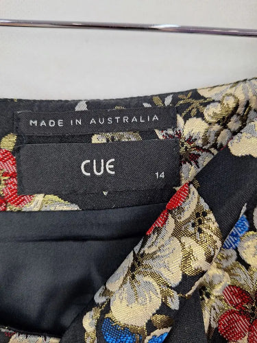 Cue Floral Swing Mini Skirt Size 14 by SwapUp-Online Second Hand Store-Online Thrift Store
