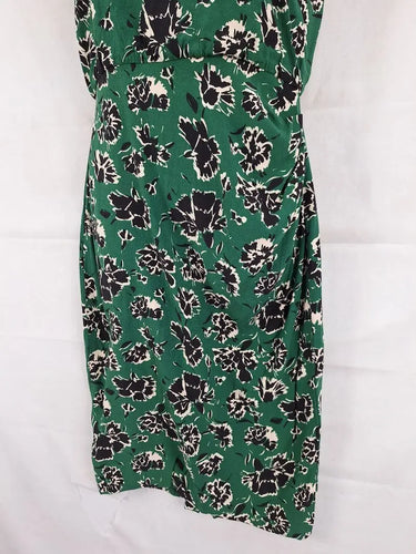 Cue Forest Green Flower Dress Size 10 by SwapUp-Online Second Hand Store-Online Thrift Store