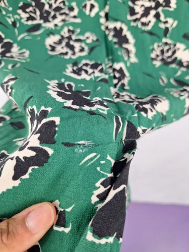 Cue Forest Green Flower Dress Size 10 by SwapUp-Online Second Hand Store-Online Thrift Store