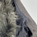 Cue Fur Collared Zip Front Midi Dress Size 6 by SwapUp-Online Second Hand Store-Online Thrift Store