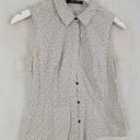 Cue Micro Star Shine Collared Top Size 6 by SwapUp-Online Second Hand Store-Online Thrift Store