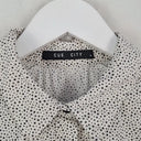 Cue Micro Star Shine Collared Top Size 6 by SwapUp-Online Second Hand Store-Online Thrift Store