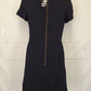 Cue Navy Office Mini Dress Size 6 by SwapUp-Online Second Hand Store-Online Thrift Store