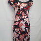 Cue Off Shoulder Floral Midi Dress Size 8 by SwapUp-Online Second Hand Store-Online Thrift Store