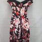 Cue Off Shoulder Floral Midi Dress Size 8 by SwapUp-Online Second Hand Store-Online Thrift Store