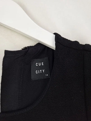Cue Onyx Fitted Office Dress Size 14 by SwapUp-Online Second Hand Store-Online Thrift Store