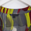 Cue Peplum Abstract Sheer Top Size 8 by SwapUp-Online Second Hand Store-Online Thrift Store