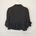 Cue Pinstripe Double Breatsed Cropped Jacket Size 12 by SwapUp-Online Second Hand Store-Online Thrift Store