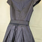 Cue Pinstripe Retro Inspired Belted Midi Dress Size 6 by SwapUp-Online Second Hand Store-Online Thrift Store