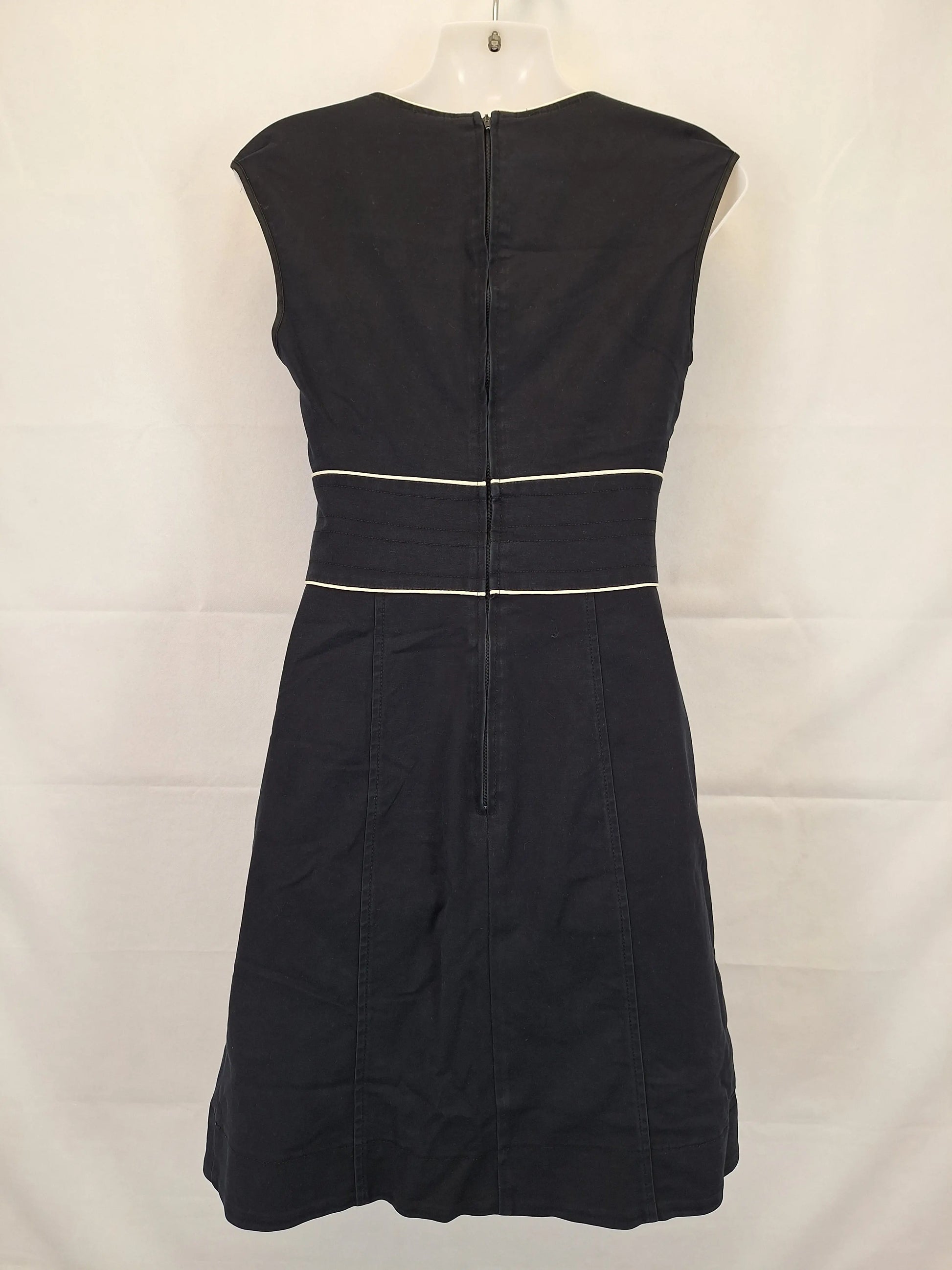 Cue Piped Edge Tailored Work Midi Dress Size 10 by SwapUp-Online Second Hand Store-Online Thrift Store