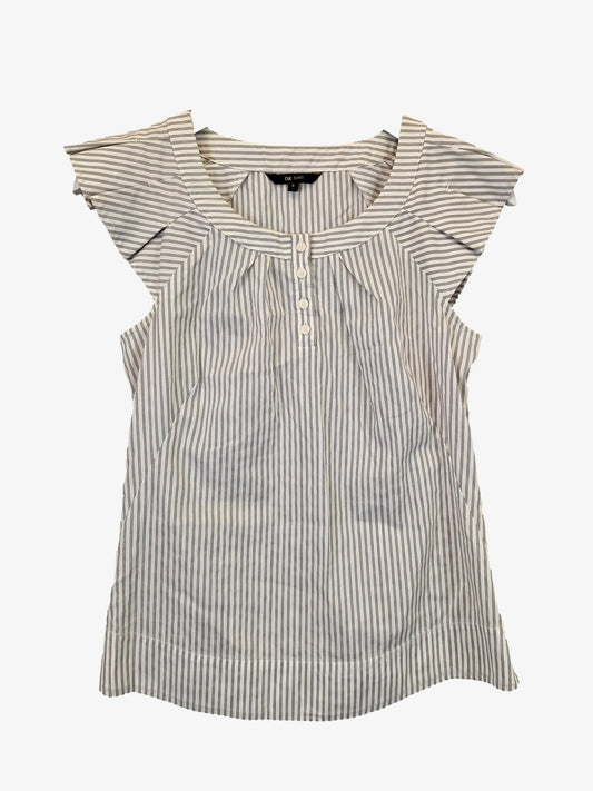 Cue Pleated Sleeve Office Staple Top Size 8 by SwapUp-Online Second Hand Store-Online Thrift Store
