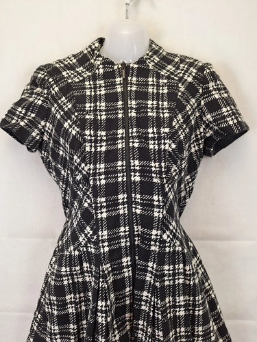 Cue Preppy Zip Pleated Mini Dress Size 10 by SwapUp-Online Second Hand Store-Online Thrift Store
