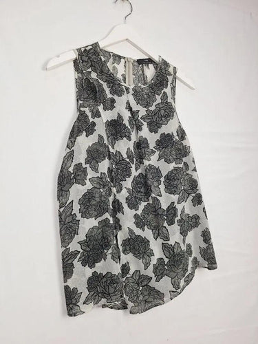 Cue Sheer Dual Layer Floral Top Size 12 by SwapUp-Online Second Hand Store-Online Thrift Store