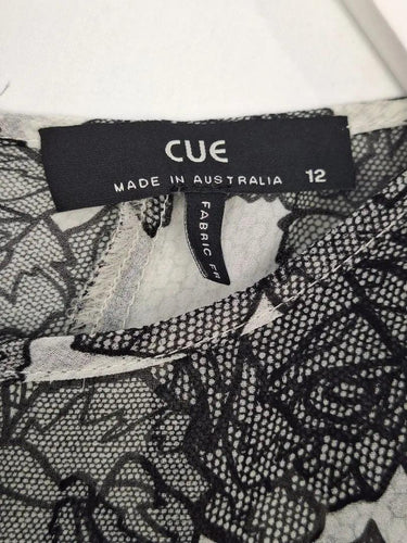 Cue Sheer Dual Layer Floral Top Size 12 by SwapUp-Online Second Hand Store-Online Thrift Store