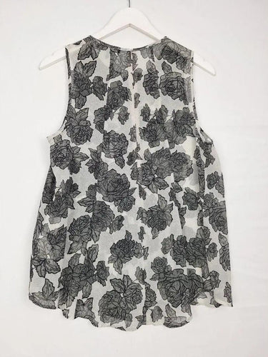 Cue Sheer Dual Layer Floral Top Size 12 by SwapUp-Online Second Hand Store-Online Thrift Store