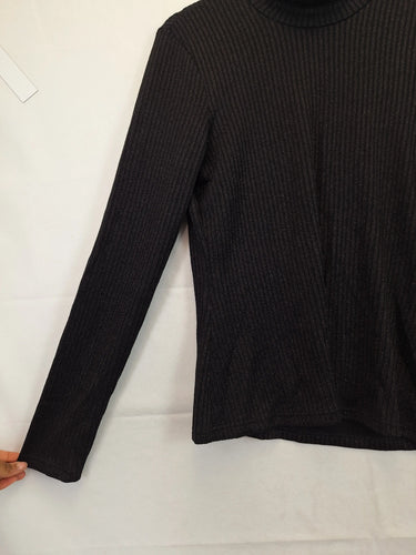 Cue Shimmer Relaxed Mock Neck Top Size 14 by SwapUp-Online Second Hand Store-Online Thrift Store