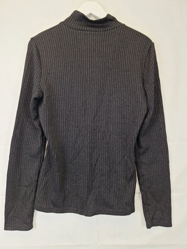 Cue Shimmer Relaxed Mock Neck Top Size 14 by SwapUp-Online Second Hand Store-Online Thrift Store