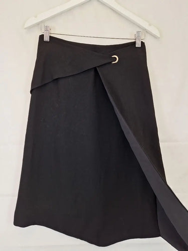 Cue Sophisticated Wrap Midi Skirt Size 8 by SwapUp-Online Second Hand Store-Online Thrift Store