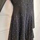 Cue Spotted Mesh Sleeve Mini Dress Size 8 by SwapUp-Online Second Hand Store-Online Thrift Store
