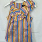 Cue Striped Shimmering Flounce Top Size 8 by SwapUp-Online Second Hand Store-Online Thrift Store