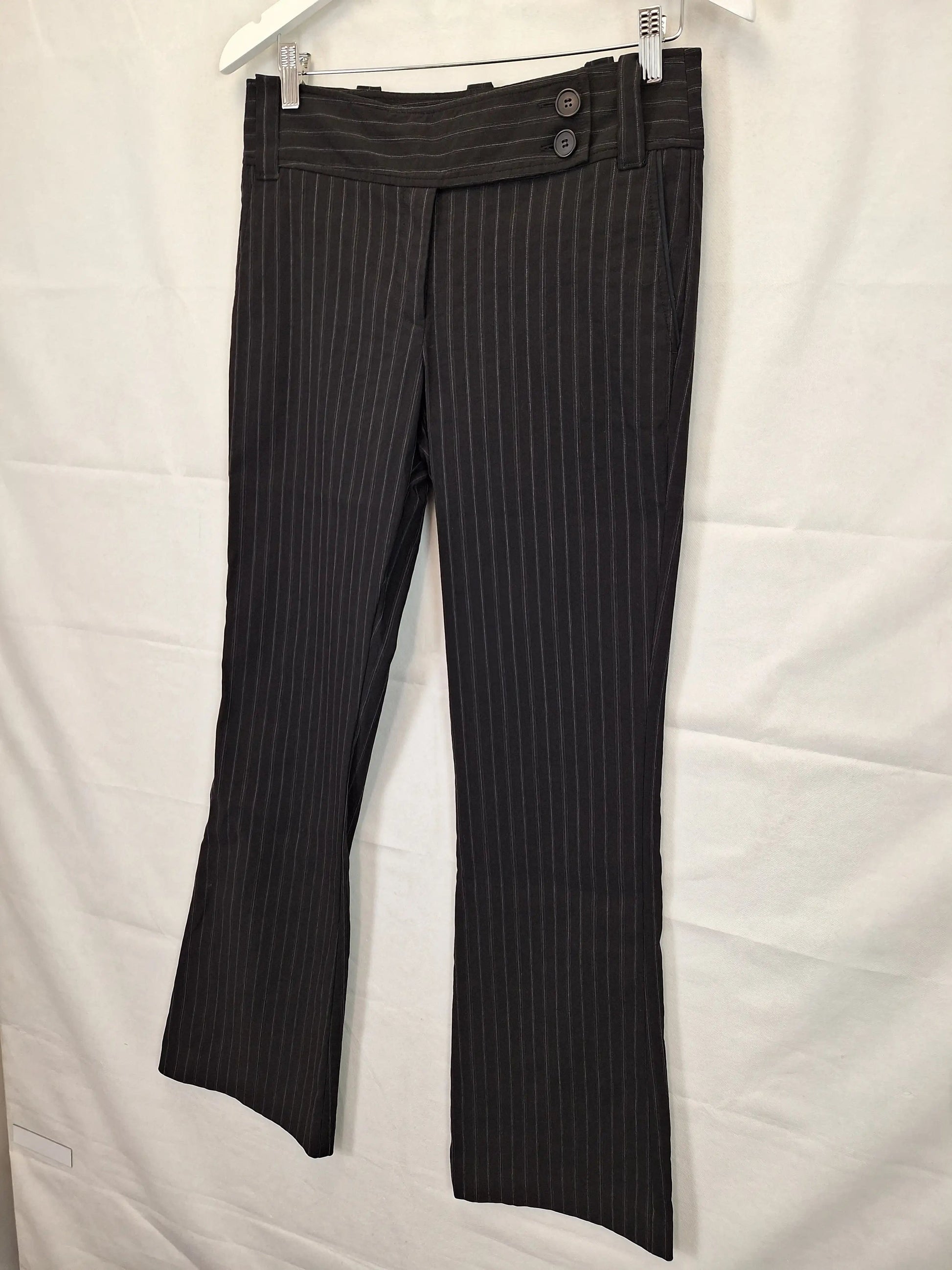 Cue Striped Wide Leg Pants Size 8 by SwapUp-Online Second Hand Store-Online Thrift Store