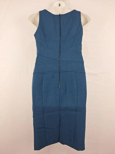 Cue Teal Tailored Panel Pencil Midi Dress Size 12 by SwapUp-Online Second Hand Store-Online Thrift Store