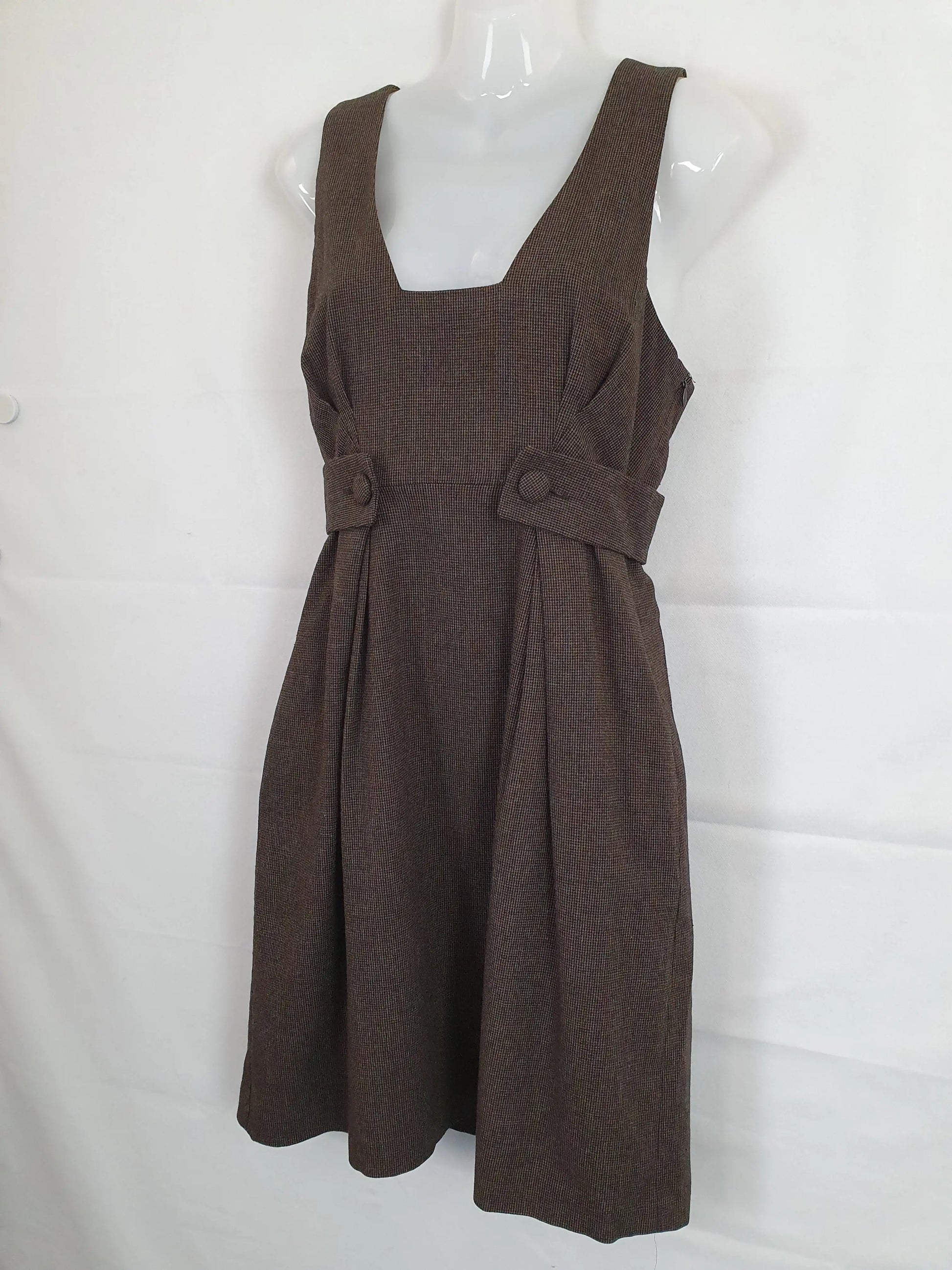 Cue Tweed Tailored Office Essential Midi Dress Size 10 by SwapUp-Online Second Hand Store-Online Thrift Store