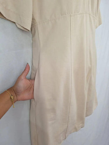 Second-Hand - Cue U Bar Neckline Shift Dress Size 12 - SwapUp
