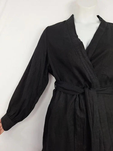 DISSH Essential Linen Wrap Dress Size 12 by SwapUp-Online Second Hand Store-Online Thrift Store