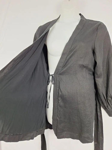 DISSH Essential Linen Wrap Dress Size 12 by SwapUp-Online Second Hand Store-Online Thrift Store