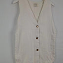 DISSH Linen Apron Style V Neck Top Size 10 by SwapUp-Online Second Hand Store-Online Thrift Store
