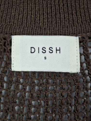 DISSH Oversized Chocolate Loose Weave Top Size S by SwapUp-Online Second Hand Store-Online Thrift Store