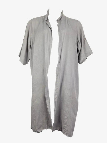 DONNA DONNA Dove Linen Open Style Long Jacket Size OSFA by SwapUp-Online Second Hand Store-Online Thrift Store