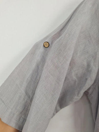 DONNA DONNA Dove Linen Open Style Long Jacket Size OSFA by SwapUp-Online Second Hand Store-Online Thrift Store