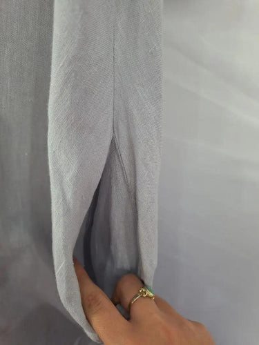 DONNA DONNA Dove Linen Open Style Long Jacket Size OSFA by SwapUp-Online Second Hand Store-Online Thrift Store