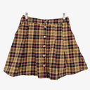 Second-Hand - Dangerfield Tartan Button Up Pleated Mini Skirt Size 12 - SwapUp