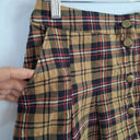 Second-Hand - Dangerfield Tartan Button Up Pleated Mini Skirt Size 12 - SwapUp
