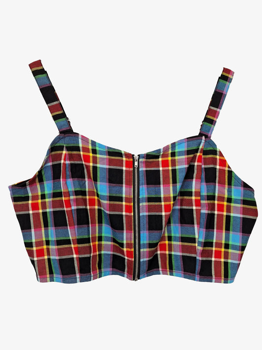 Dangerfield Tartan Cropped Top Size 20 by SwapUp-Online Second Hand Store-Online Thrift Store