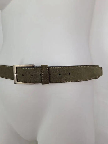 Dania For Andrew's Olive Green Suede Genuine Leather Belt Size 95/110 by SwapUp-Online Second Hand Store-Online Thrift Store
