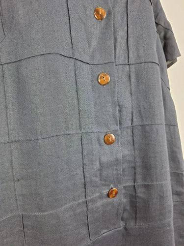 Daronne Geo Linen Shirt Style Maxi Dress Size 10 by SwapUp-Online Second Hand Store-Online Thrift Store