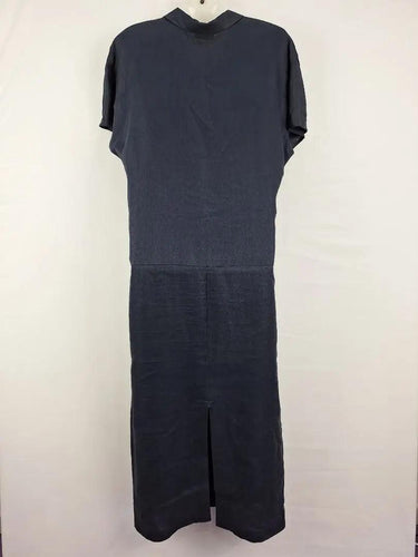 Daronne Geo Linen Shirt Style Maxi Dress Size 10 by SwapUp-Online Second Hand Store-Online Thrift Store