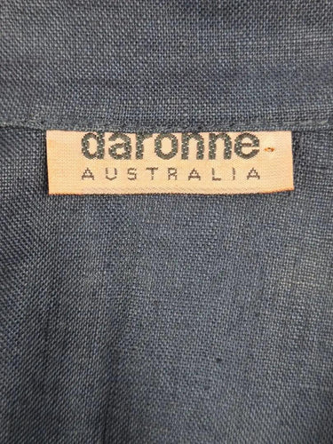 Daronne Geo Linen Shirt Style Maxi Dress Size 10 by SwapUp-Online Second Hand Store-Online Thrift Store