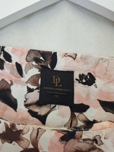 David Lawrence Dainty Floral Ruffle Sleeve Top Size 12 by SwapUp-Online Second Hand Store-Online Thrift Store