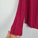 David Lawrence Fuchsia Silk Button up Shirt Size 12 by SwapUp-Online Second Hand Store-Online Thrift Store