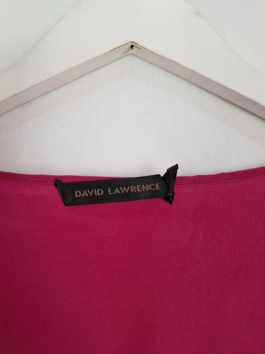 David Lawrence Fuchsia Silk Cap Sleeve Top Size 12 by SwapUp-Online Second Hand Store-Online Thrift Store