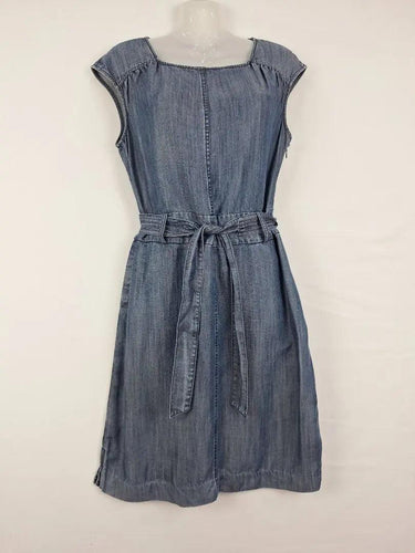 David Lawrence Light Denim Belted Midi Dress Size 10 by SwapUp-Online Second Hand Store-Online Thrift Store