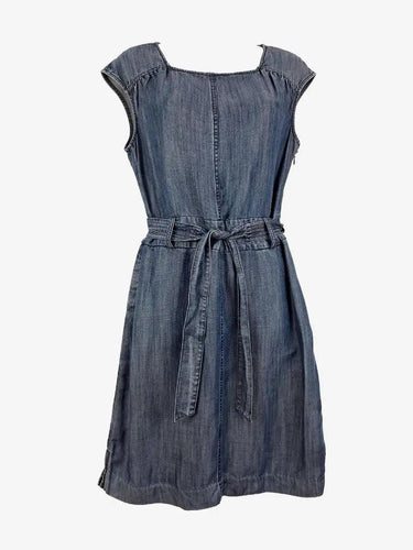 David Lawrence Light Denim Belted Midi Dress Size 10 by SwapUp-Online Second Hand Store-Online Thrift Store