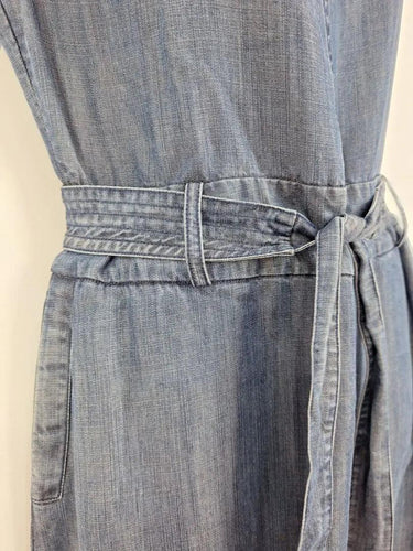 David Lawrence Light Denim Belted Midi Dress Size 10 by SwapUp-Online Second Hand Store-Online Thrift Store