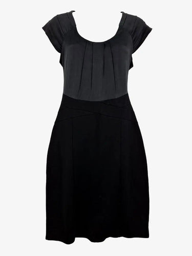 David Lawrence Pleat Detail Elegant Midi Dress Size 12 by SwapUp-Online Second Hand Store-Online Thrift Store