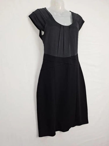 David Lawrence Pleat Detail Elegant Midi Dress Size 12 by SwapUp-Online Second Hand Store-Online Thrift Store